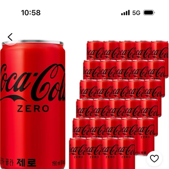 쿠팡)코카콜라 제로, 190ml, 30개 12,980원