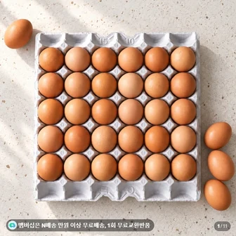 국내산 무항생제 계란 특란 30구 7,820원 등