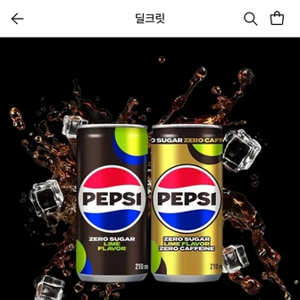 펩시콜라 제로슈거 라임 OR 제로카페인 210ml 60캔
