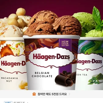 하겐다즈 파인트 3개 골라담기
