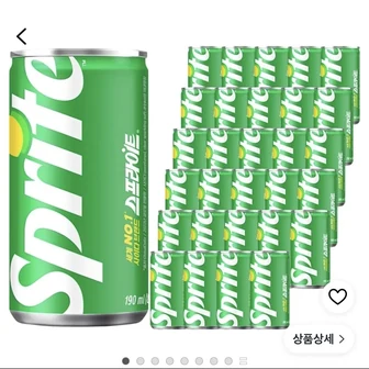 스프라이트 사이다, 190ml, 30개