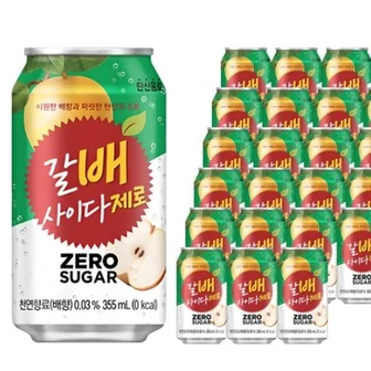 해태htb 갈배사이다 제로, 355ml, 24개 10,000원