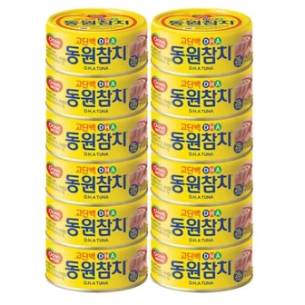 [G마켓]동원 DHA 참치 150g 원터치 12캔 22,900원/무료