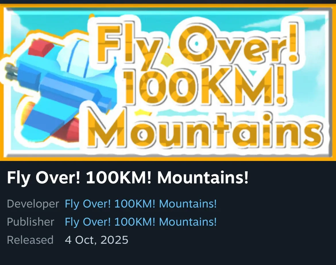 [스팀] Fly over! 100KM