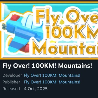 [스팀] Fly over! 100KM