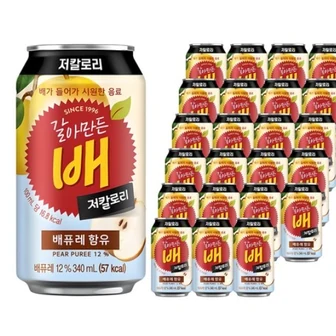 갈아만든배 저칼로리, 340ml, 24개 10,240원