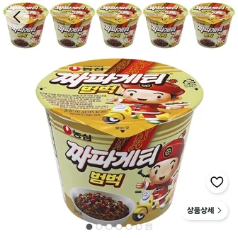 짜파게티 범벅 컵라면 70g, 6개