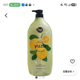 마감/쿠팡타임딜)샤워메이트 바디워시 유자, 1.2kg, 2개 6,710원