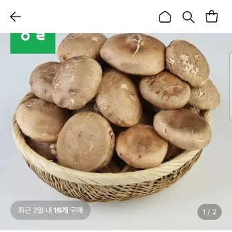 [롯데온] 표고버섯 실속형 1kg (9,920원/무료)
