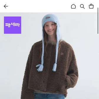 마리끌레르 뽀글이 라운드자켓