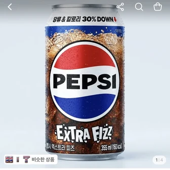 [토스] 펩시 엑스트라피즈 355ml 24캔 (11,800원/무배)
