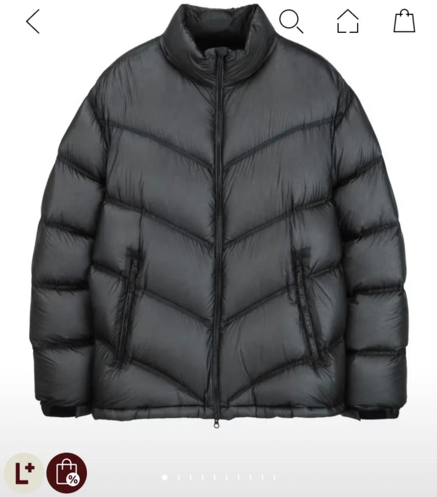 일꼬르소 26FW 쉐브론 화이트 구스 다운 외