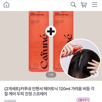 [GS샵]두피 진정 스프레이 헤어토닉 120mlX2(17,940/무배)
