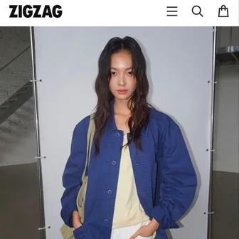 무드인사이드 우먼 워시드 프렌치 워크 자켓
