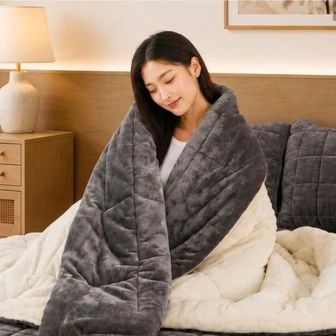 장모 극세사 차렵이불