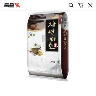 [톡딜] 26년 햅쌀 자연미소 20kg (58,400원/무료)