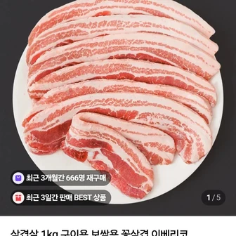 냉동 삼겹살 1kg