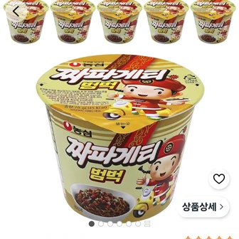 짜파게티 범벅 컵라면 70g, 6개