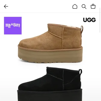 어그 UGG 클래식 울트라 미니 플랫폼 스웨이드