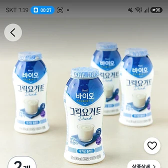 쿠팡프레시)매일바이오 고단백 그릭요거트 드링크 무가당 플레인, 4개입, 150ml, 2개 3,980원