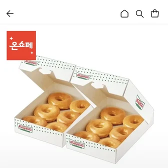 [롯데온] 크리스피크림도넛 오리지널 글레이즈드 하프더즌 1+1 (10,800원/무료)