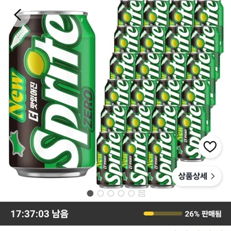 스프라이트 제로 사이다, 350ml, 24개 12,840원