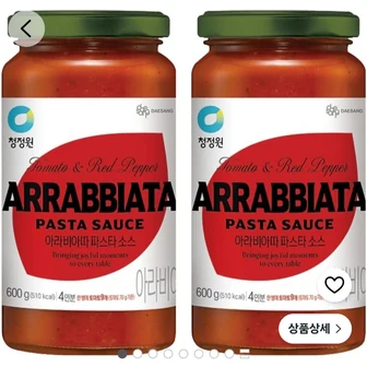 청정원 토마토 스파게티 소스, 600g, 2개