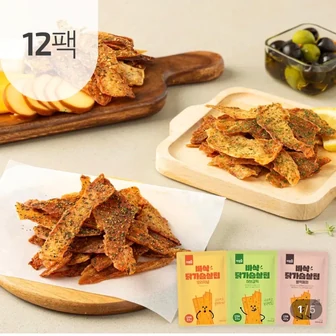 아임닭 바삭 닭가슴살 칩 30g 3종 12팩