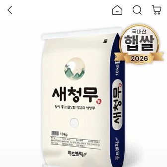 [g마켓] 2026년산 햅쌀 새청무 특등급 단일품종 10kg (30,600원/무배)