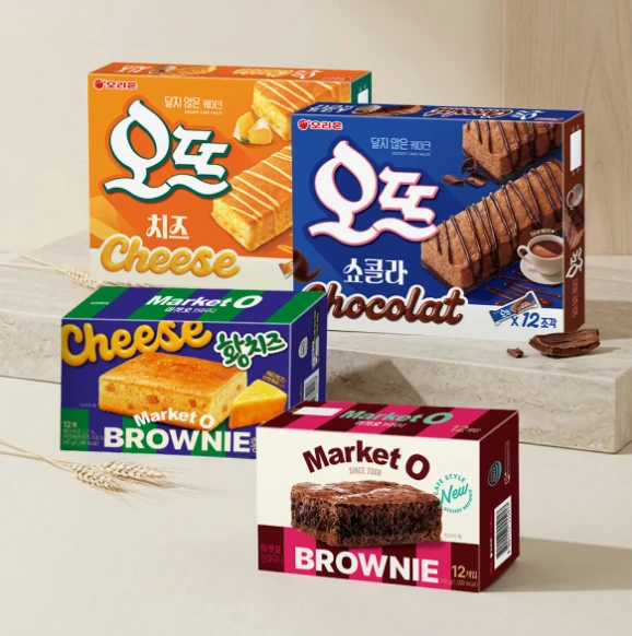 마켓오 브라우니 황치즈 12P+브라우니 12p+오뜨 쇼콜라 12P+오뜨 치즈 12p 1...