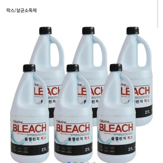 락스 2.1L, 6개, 7580원