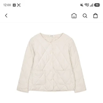 하프클럽) 카인드베리 다이아 퀼팅 패딩 16450원