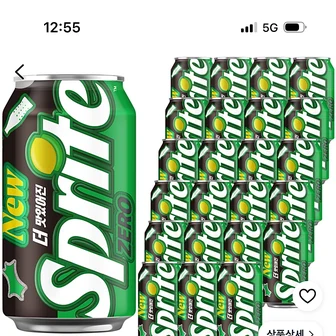 쿠팡) 스프라이트 제로 사이다, 350ml, 24개 12,840원