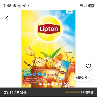 립톤 아이스티 믹스 복숭아맛, 14g, 150개