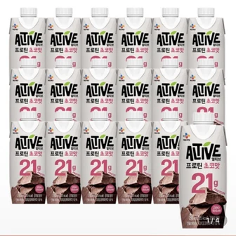 CJ 얼티브 프로틴 초코 250ml x18입 15,500원