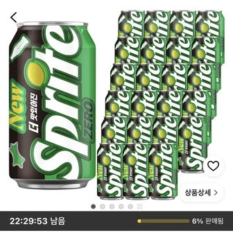 스프라이트 제로 사이다 350ml 24개