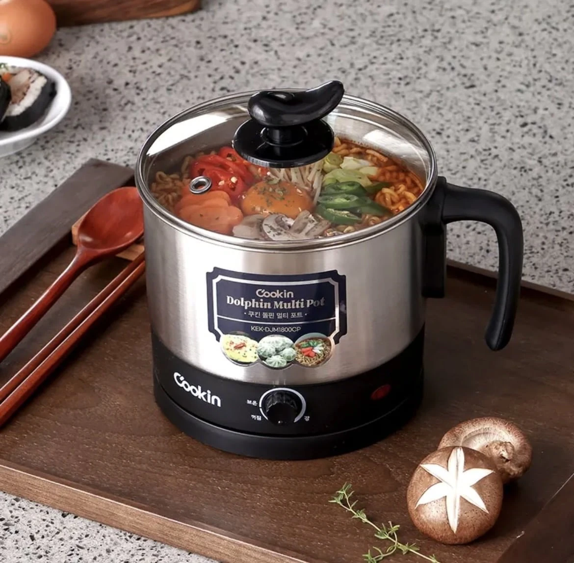 [토스]키친플라워 쿠킨 돌핀 멀티 라면포트, 1.8L, (13,900원 무료)