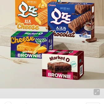 마켓오 브라우니 황치즈+브라우니+오뜨 쇼콜라+오뜨 치즈 12P 4종