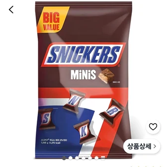 스니커즈 미니스 초코바, 1.098kg, 1개